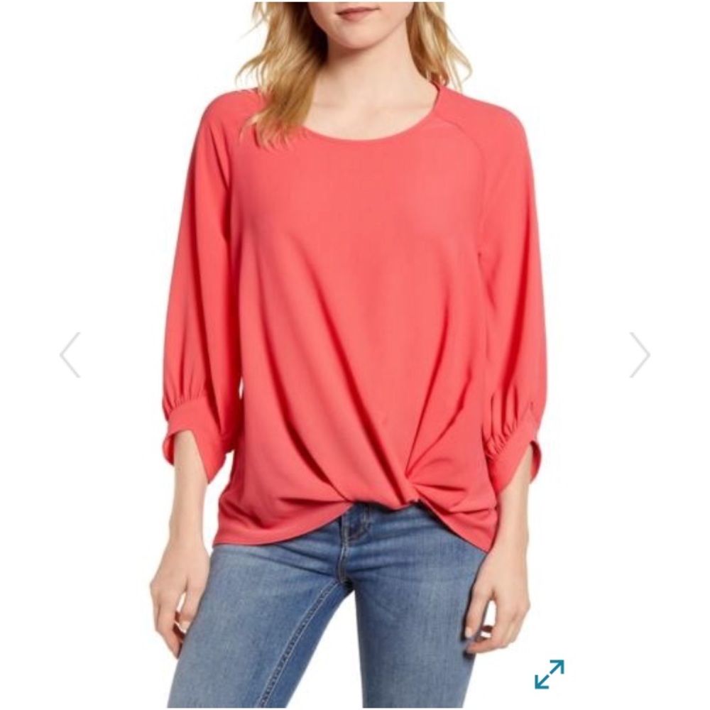 Gibson Living in Yellow Maggie Twist Top